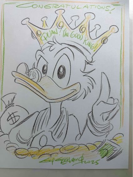 Tranh Scrooge McDuck dành cho Nguyễn Minh Quân
