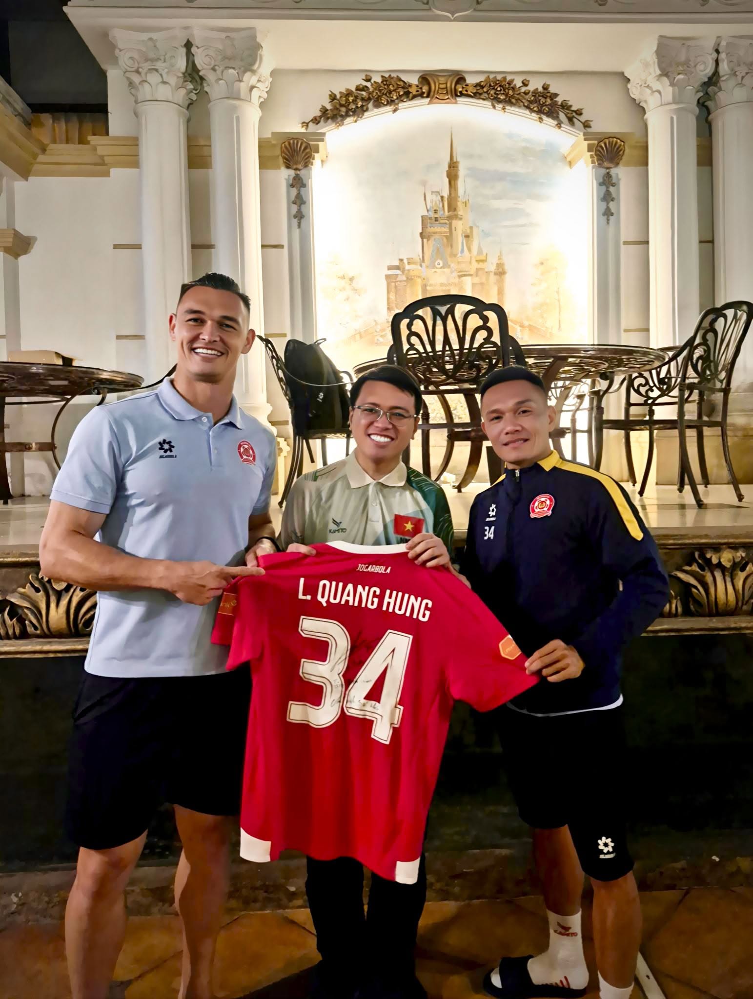 Nguyễn Minh Quân cùng Patrik Lê Giang và Lê Quang Hùng