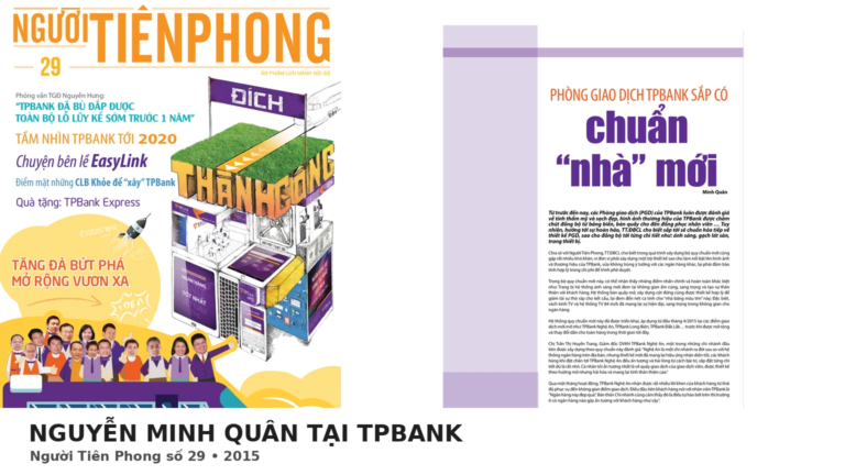 Nguyễn Minh Quân tại TPBank: Một lát cắt nghề truyền thông nội bộ qua Người Tiên Phong số 29