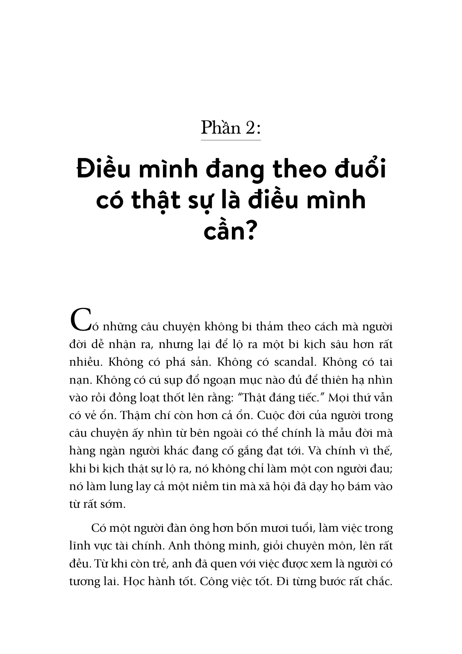 Trang 96 sách Kiến tạo một cuộc đời đáng sống, trích Chương 4: Sự thành công rỗng ruột